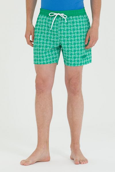 U.S. Polo Assn. Men's Green Swim Shorts 50262273 -Vr054