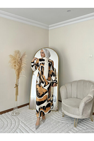 Hasenna ELB004 PİLİSELİ KEMERLİ ELBİSE