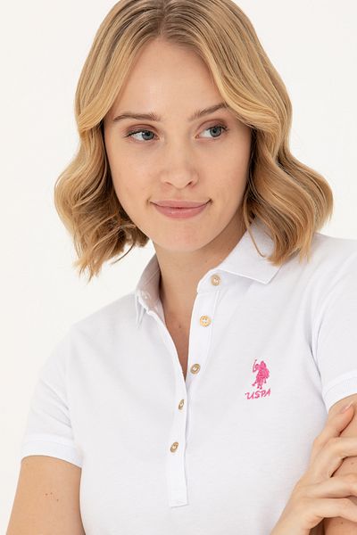 U.S. Polo Assn. Rochie albă de damă tricotată 50262672 -VR013