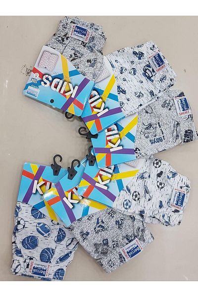 Berrak 1554 Boxer cu model pentru băieți 6 buc