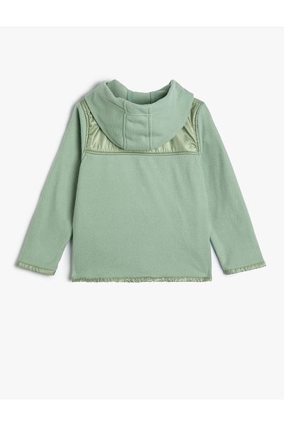 Koton Hooded Jacket with Zipper Pocket Detail