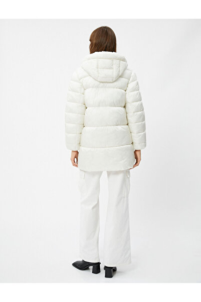Koton 4wak00029ew Dámský kabát Ecru