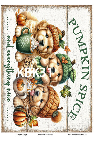 LİNEART Kabak Serisi KBK31 Pirinç Dekopaj 30 * 42 cm