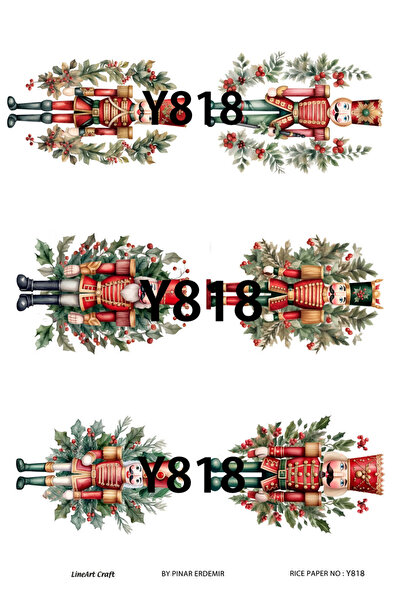 LİNEART سلسلة السنة الجديدة Y818 ديكوباج نحاس 30*42 سم