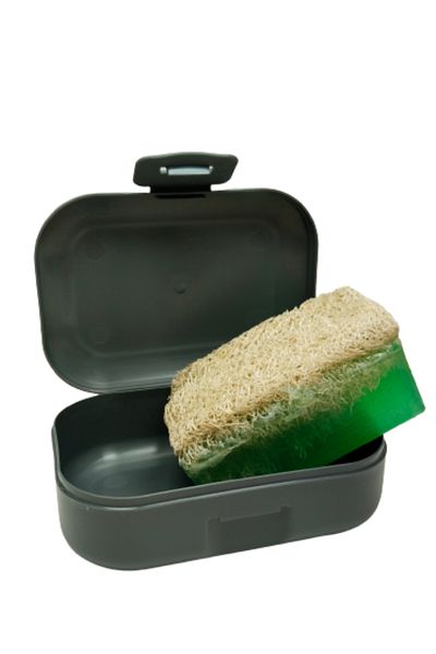 Rasanet Pumpkin Fiber Aloe Vera Soap with Soap Storage Bag