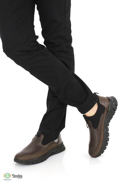 MARCOMEN Men's Genuine Leather Orthopedic Laceless Seasonal Shoes Mr25/Cs20289