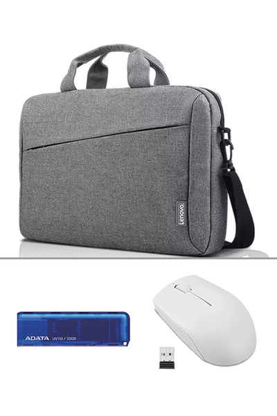 LENOVO 300 KABLOSUZ MOUSE & ADATA 32GB UV110 FLAŞH BELLEK & LENOVO T210 NOTEBOOK ÇANTA