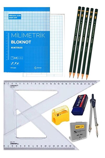 Artlantis Milimetrik Teknik Çizim Seti 12 Parça 1 Paket Mavi Milimetrik Çizim...
