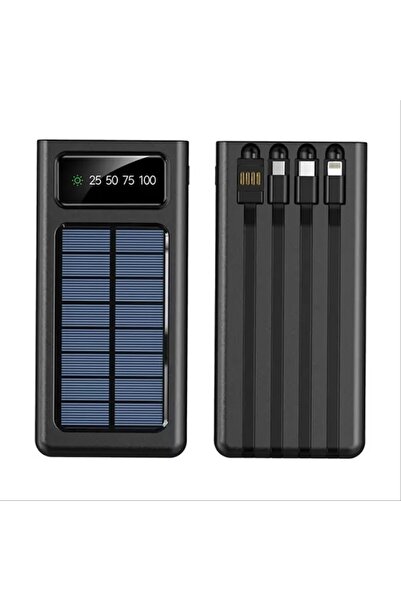 Zoli Solar Enerji Destekli 30.000 Mah Powerbank Led Işıklı El Feneri,her Tele...