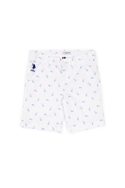 U.S. Polo Assn. Boys' White Woven Shorts 50246195 -Vr013