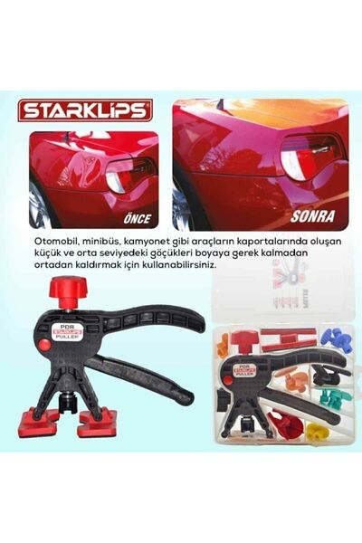 Genel Markalar Boyasız Göçük Düzeltme Set Çanta Pensesi