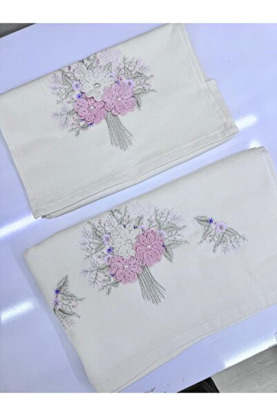 Dantelux Хазангулю Букет Модель Мама з дочкою Весільний набір Крем-колір Рушник