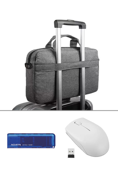 LENOVO 300 KABLOSUZ MOUSE & ADATA 32GB UV110 FLAŞH BELLEK & LENOVO T210 NOTEBOOK ÇANTA