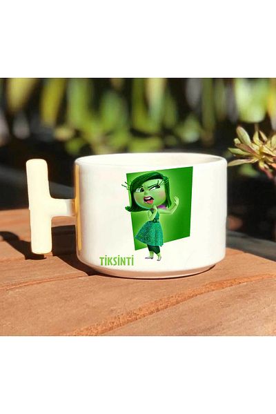dik başlıyım Çünkü eğilince tacım düşüyor Tiksinti - Disgust Reverse Face White Mug
