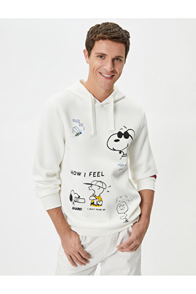 Koton Μακρυμάνικο με στάμπα με άδεια Snoopy Hoodie