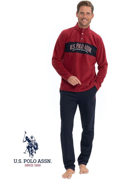 U.S. Polo Assn. Ανδρικό μακρυμάνικο Nova Σετ Ρούχα & Φούτερ για το σπίτι - MER.1.8.D.E.D.92.US.8.P2.Q/6.