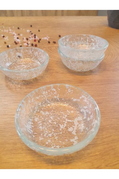 Zuzu Miso Set of 4 Glass Mini Bowl/Dish Bowl - 7.5 cm