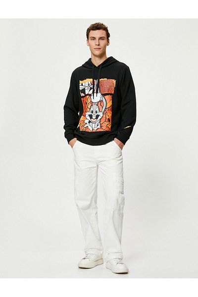 Koton Φούτερ Bugs Bunny Hooded με άδεια εκτύπωσης