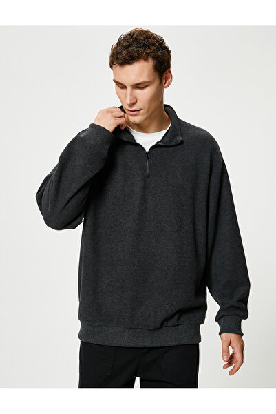 Koton Μακρυμάνικο γιακά με μισό φερμουάρ