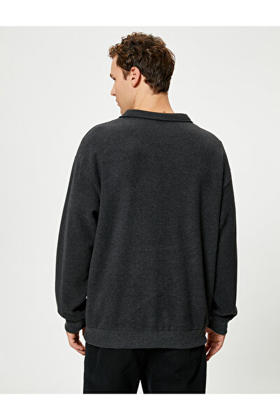 Koton Μακρυμάνικο γιακά με μισό φερμουάρ