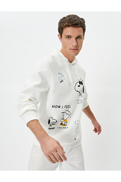Koton Μακρυμάνικο με στάμπα με άδεια Snoopy Hoodie