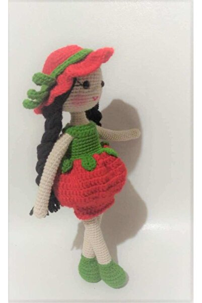 Toyscity Kırmızı Elma Bebek Organik Oyuncak