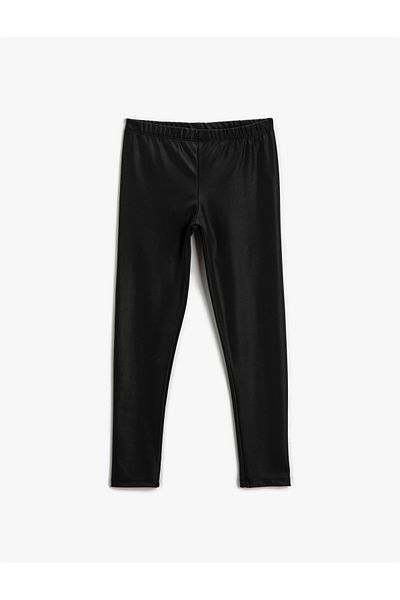 Koton Colanți pentru fete negre 3wkg40077ak
