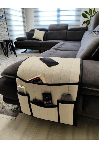 ByDekor Tasarım Koltuk Çekyat Kenarı Kumanda Tablet Kitap Telefon Organizeri