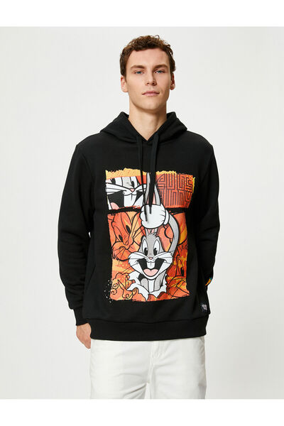 Koton Bugs Bunny Kapuzenpullover mit Lizenzdruck