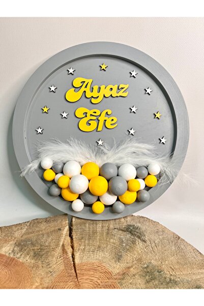 Mr Home Bebek-Hastane Odası Bubble Kapı Süsü-İsimli Çocuk Odası Kapı Süsü