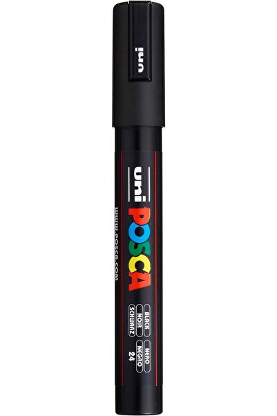 Uni Uniball Posca 1.8-2.5mm Round Tip Black Poster Marker - Pc5M