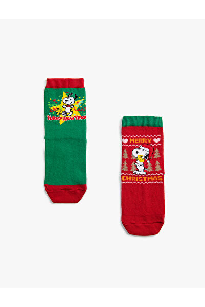 Koton Лицензирани 2 пакета чорапи с принт на Снупи
