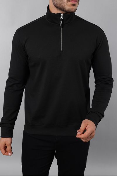 a02teks Yxc Men's Long Sleeve Slim Fit Cotton Half Zipper a Quality Sweatshirt