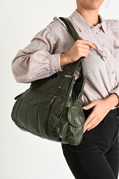 Baginn Y. S. Δερμάτινη γυναικεία τσάντα ώμου - 571 Collection, 40*25 cm, Vega...