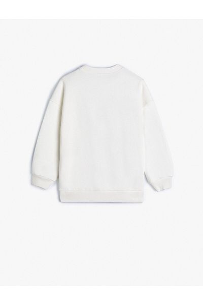Koton Snoopy Sweatshirt Licensed Long Sleeve Crew Neck With Ribbon