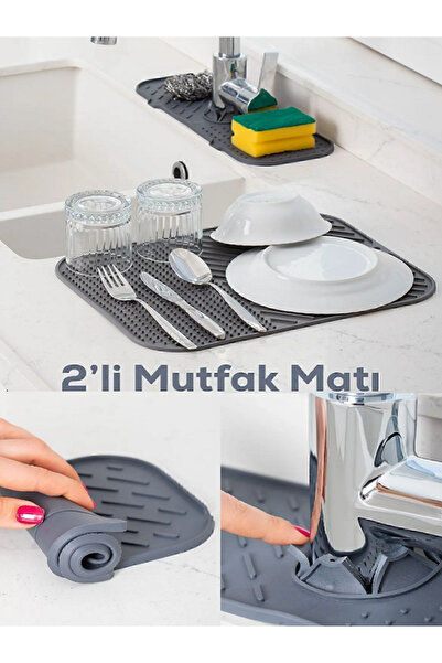 Blue Home Lıght 2 li Mutfak ve Banyo Seti Silikon BHL