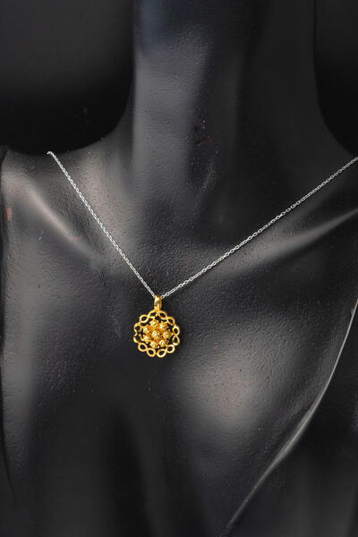 Bilezikci 22 Ayar Dorika Sonsuzluk Altın Kolye Ucu