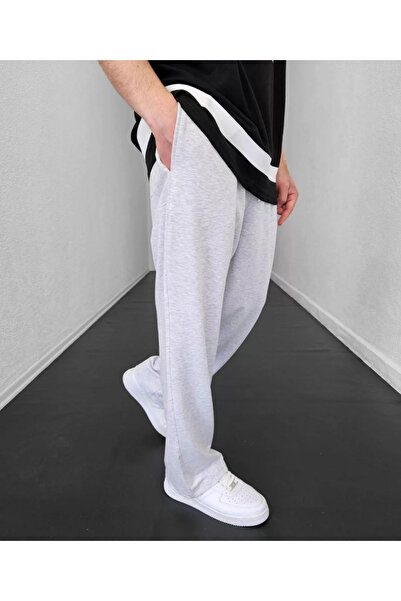 UYN SPORT Γκρι φαρδιά φόρμα unisex από χτενισμένο βαμβάκι Suprem