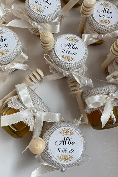 Mapel 10 Adet Bal Kavonozu Nikah Şekeri, Doğum, Sünnet, Düğün Nişan Söz, Kına, Hediyelik