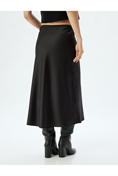 Koton Μίντι σατέν φούστα σε γραμμή Α Slim Fit