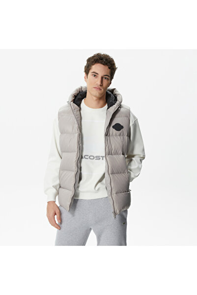 Lacoste Erkek Kapitone Gri Yelek