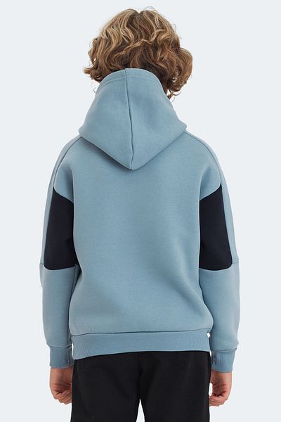 Slazenger Унисекс детски суитшърт LAYNE, син / тъмносин