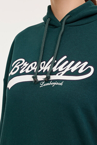 lumberjack WL ESTY 17GF960 4PR Yeşil Kadın Sweatshirt