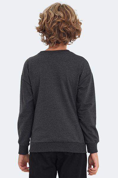 Slazenger Детски унисекс суитшърт LUPPA - тъмносив