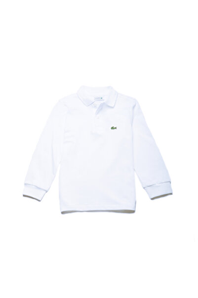 Lacoste Erkek Çocuk Regular Fit Uzun Kollu Beyaz Polo