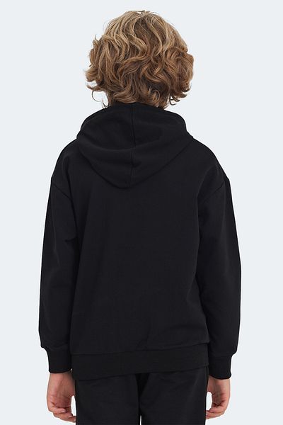 Slazenger Черен унисекс детски суитшърт LAYO