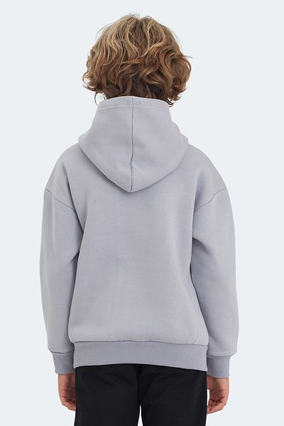 Slazenger Детски суичър Levon унисекс каменносив