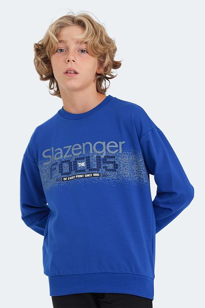 Slazenger Унисекс детски суитшърт - Saxe Blue, LAST