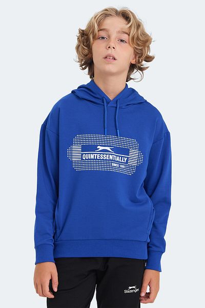 Slazenger Детски унисекс суитшърт Saks син - LAYO