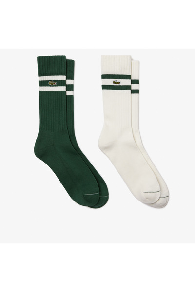 Lacoste Unisex Printed 2-Piece Colorful Socks